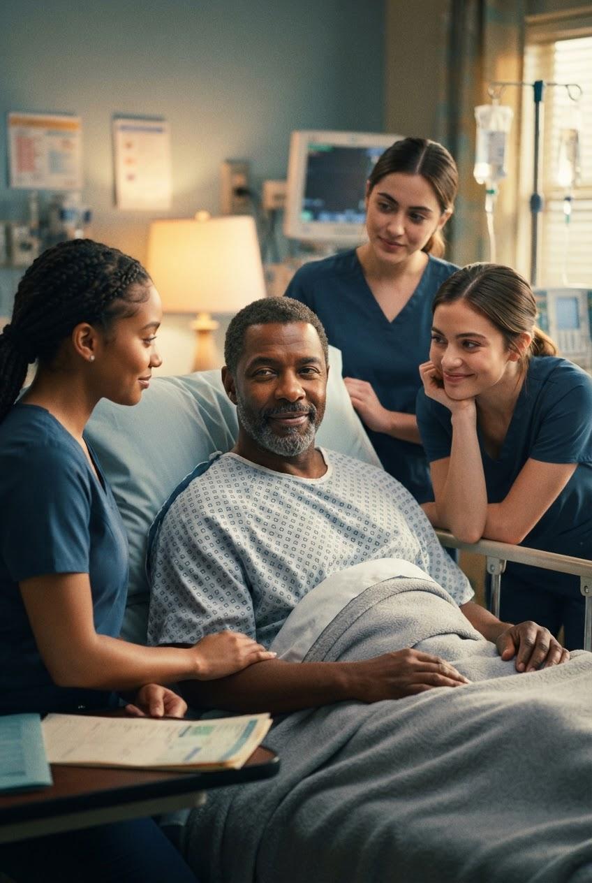 Hospitalized Silas Seduces Nurses